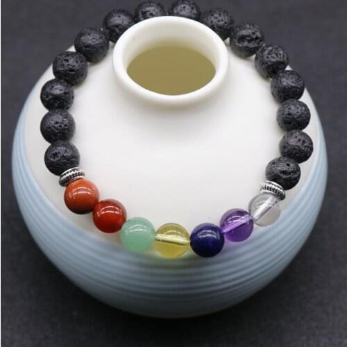 Chakela stone Seven Chakela Yoga healing accessories hand string 1Pcs