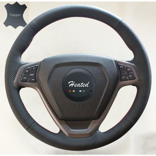 Genuine Nappa Leather Auto wheel steering cover For CHERY TIGGO 3 Braid on the steering wheel case