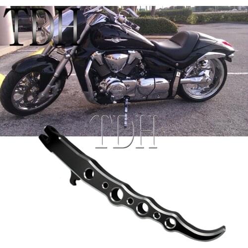 Motorcycle CNC Black Exotic Side Stand Foot Kickstand For Suzuki Boulevard M109R VZR1800 2006 2007 2008 2009-2016 Leg Bracket