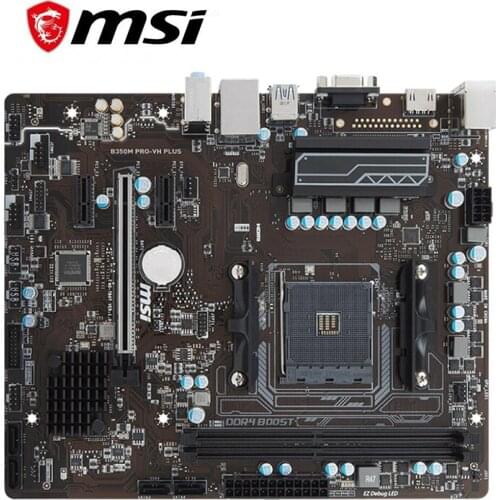 For MSI B350M PRO-VH PLUS Motherboard Socket AM4 DDR4 For AMD B450M B450M M.2 USB3.0 Original Desktop Mainboard Used Mainboard