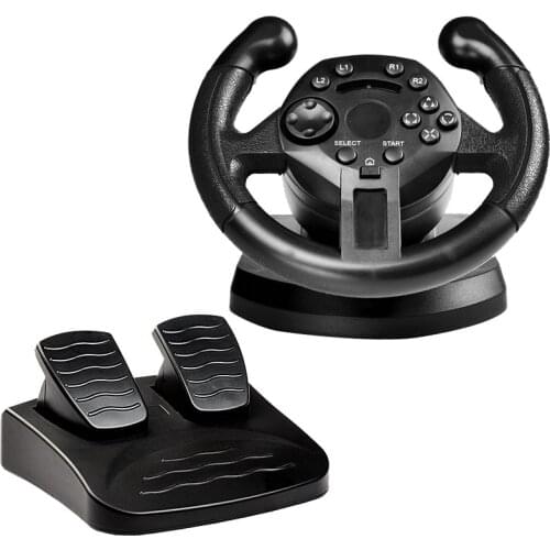 GTIPPOR Racing Steering Wheel For PS3 Game Steering Wheel With Vibration Joysticks Remote Controller Wheels Drive