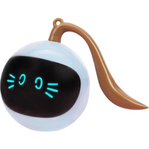 1000mAh Smart Cat Toy USB Electric Jumping Ball Self Rotating Toys Rolling Jumping Ball For Cat Dog Kids