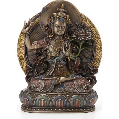 CHINESE CREATIVE MANJUSRI BUDDHA ART FIGURINE MABJUCRI STATUE RESIN CRAFTS HOME DECORATION ACCESSORIES GIFT R4184