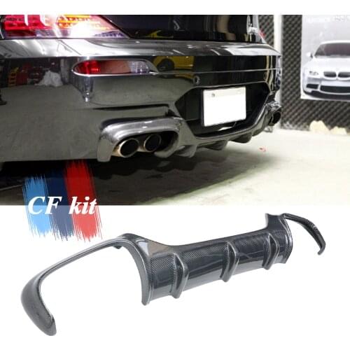 CF Kit Rear Lip Bumper For BMW E63 E64 M6 Diffuser Carbon Fiber Auto Diffuser Body Kit Car Styling