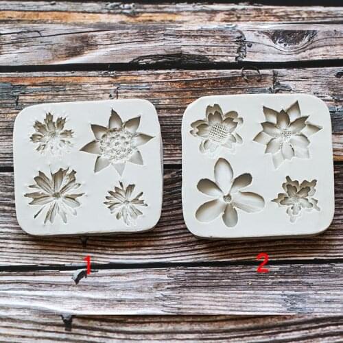 Creative Flower Liquid Silicone DIY Chocolate Mold Cake Decoration Tools Silicone Cake Molds