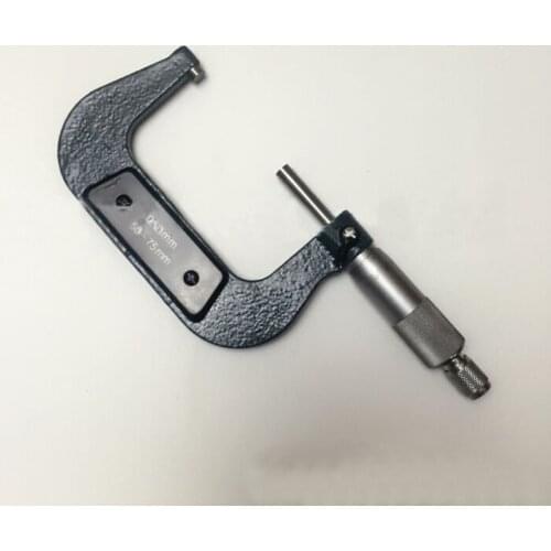 Outside Micrometer 50-75mm Measuring Range, Resolution 0.01mm, Spiral Micrometer Caliper Measuring Tool Teaching Practice