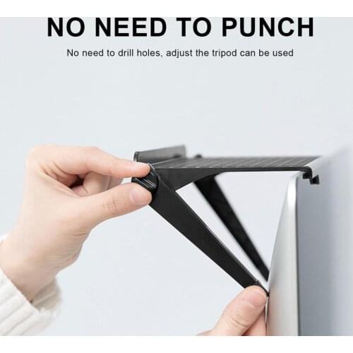 New Computer Monitor Rack Plastic LCD TV Top Screen Bracket Creative Multifunctional Storage Rack computer screen shelf