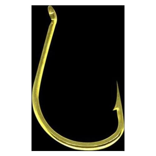 Wholesale By Bulk 2000pcs/lot Gold Eyed Circle Barbed Fishhooks Stream Fish Hook Flying carp Fishing Tackle Pesca peche pescaria
