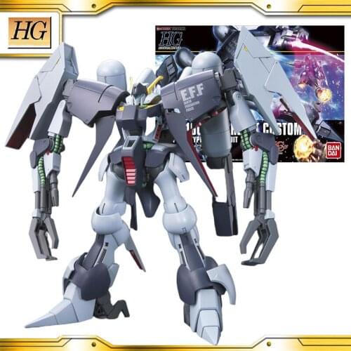 Original Bandai Gundam HGUC 1/144 RX-160S BTARLANT CUSTOM Gundam Model Anime Action Figure Toys