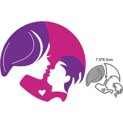 Craft dies Mother Baby mirror metal cutting dies cut die mold decoration Scrapbooking dies knife mould blade punch stencils dies