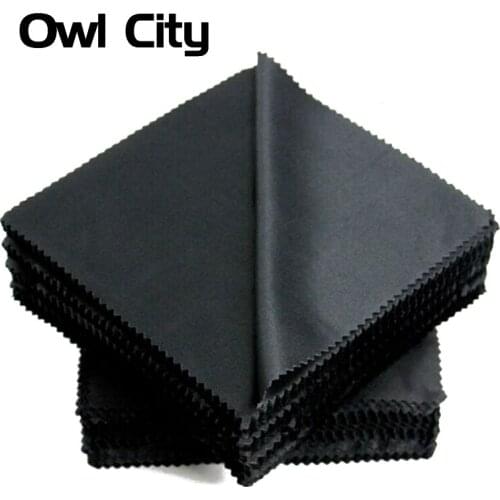 20 pcs/lot Microfiber Eyeglasses Cloth Sunglasses Eyewear Specs Cleaning Cloth Glasses Black Clean Lens cloth 130mm*130mm