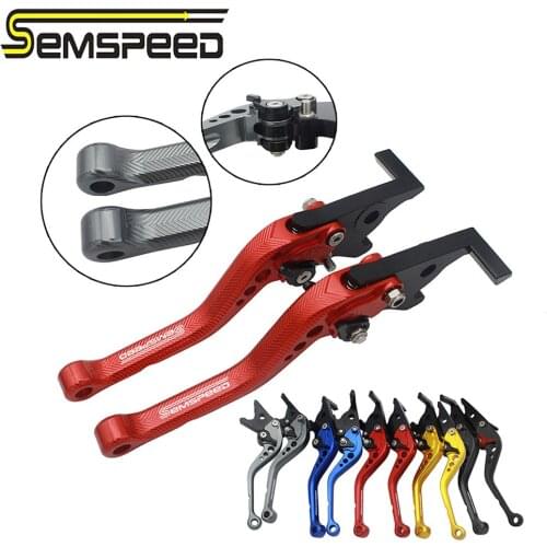 SEMSPEED For Honda CB650R CB 650R 2019-2020 Motorcycle CNC New 3D Rhombus Short Brake Clutch Levers Handle Grips End Accessories