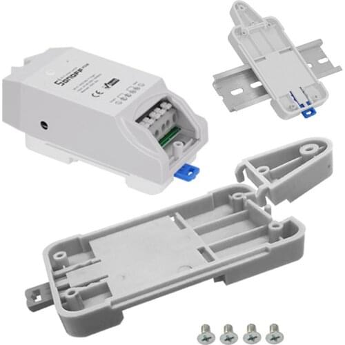 Sonoff DR DIN Rail Tray Adjustable Mounted Rail Case Holder Solution for Mounted Onto Guide Track Switchboard Automation Modules