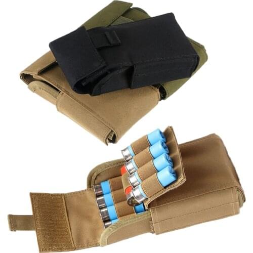 Tactical Combat Molle 25 Round 12GA 12 Gauge Ammo Shells Reload Magazine Pouches Military Hip Waist Belt Bag Wallet Accessories