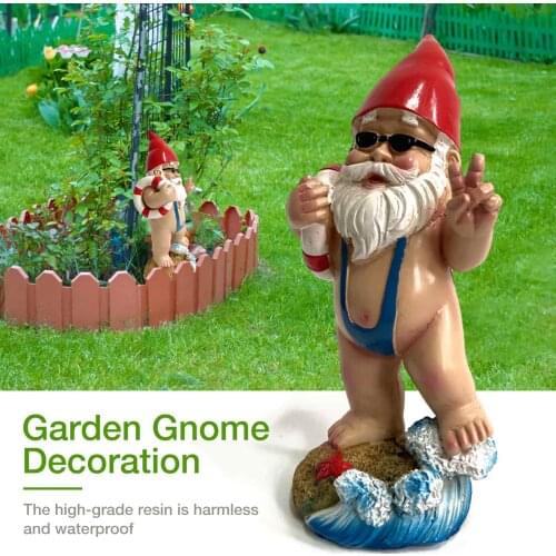 Garden Gnome Decoration Resin Swimming Dwarf For Lawn Ornaments Indoor Outdoor Home Decorations Drop Shipping Wholesale