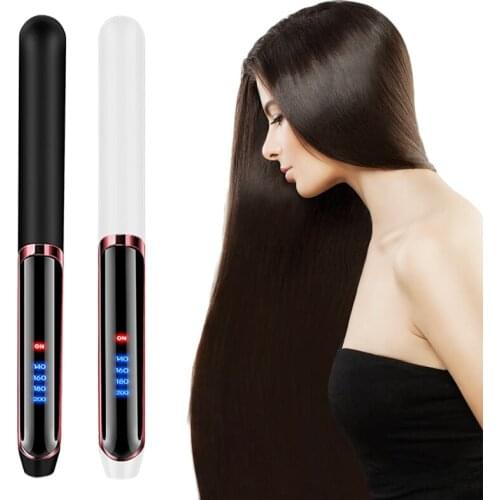 2-in-1 Curling Irons Coating Air Iron Ceramic Automatic Hair Straightener for Dry Wet Flat Comb Fast Heating Hair Styling Tools