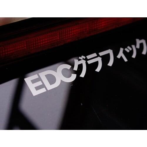 Car Styling Vinyl EDC JDM japanese Auto Body Window Sticker Decal 200x29mm