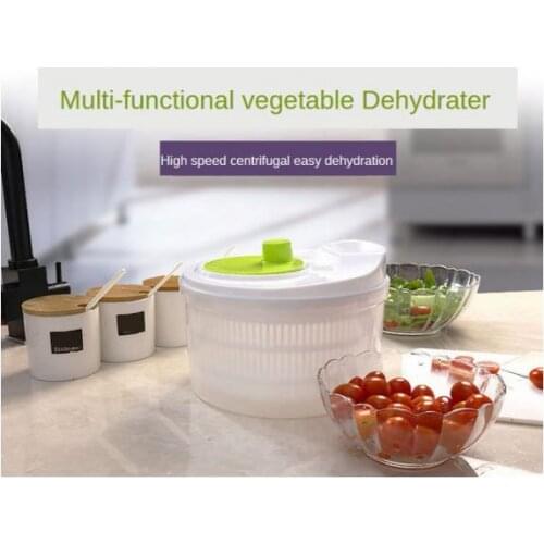 1pc 5L Salad Spinner Vegetable Washer BPA Free and Quick Dry Anti-Wobble Tech Shaker