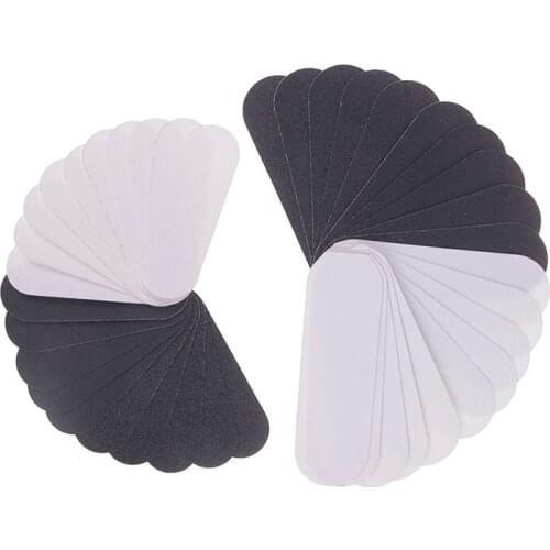 10pcs White Black Sand Paper Replacement For Stainless Double Sided Foot Rasp File Calluses Remover Pedicure Foot Care Tool