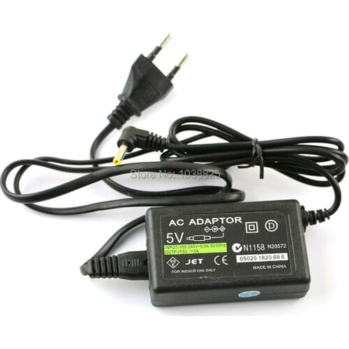 20pcs EU/US Plug 5V Home Wall Charger Power Supply AC Adapter for PlayStation Portable PSP 1000 2000 3000 Charging Cable Cord