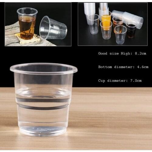 10/20/100pcs new PP material production crystal clear 80 ml disposable outdoor picnic plastic tasting cup