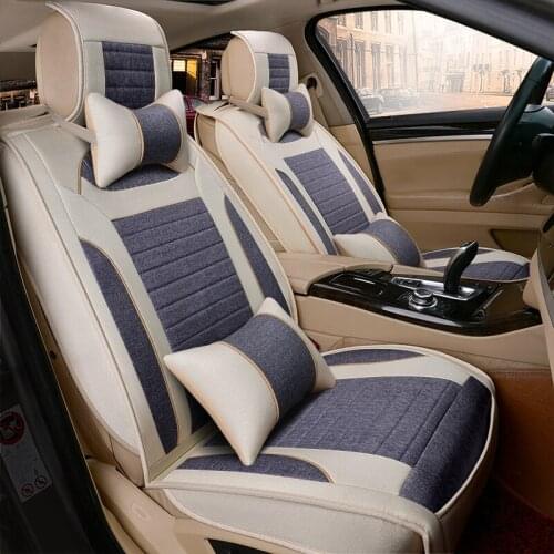 3D Full Surround Car Cushion Seasons Cotton And Linen Series Car Seat Cover For Porsche Cayenne SUV 911 Cayman Macan Panamera
