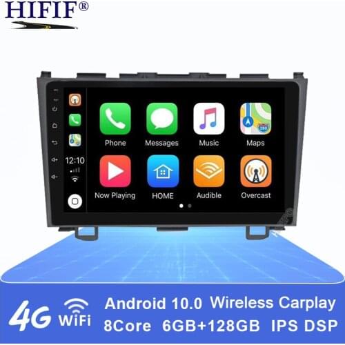 4+64G For Honda CRV CR-V 3 RE 2006 2007 2008 2010 2012 Car Radio Multimedia Video Player Navigation GPS Android 10 No 2din
