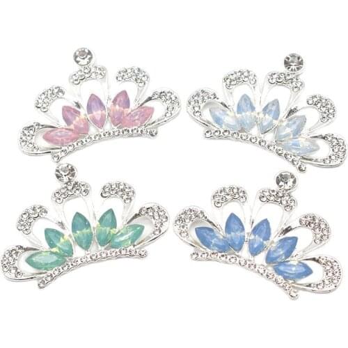 5Pcs Silver Color Alloy Resin Rhinestone Buttons Handmade DIY Sewing Jewelry Buttons Clothig Wedding Decoration Accessories