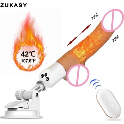 Automatic Telescopic Dildo with Suction Cup Wireless remote G spot Vibrator Huge Anal Penis Strapon Big Dick Realistic Dildos