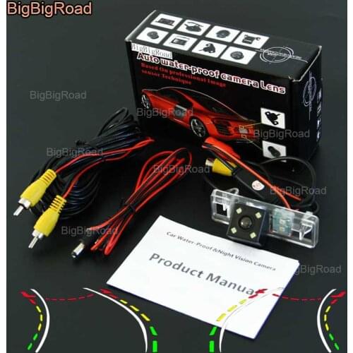 BigBigRoad Car Intelligent Dynamic Track Rear View Camera backup Camera For Citroen C2 C4 C5 Dispatch DS3 3D Hatchback