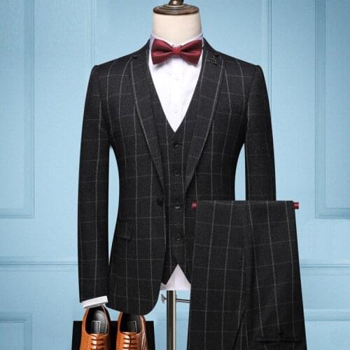 BOUSSAC Men's Classic Suits