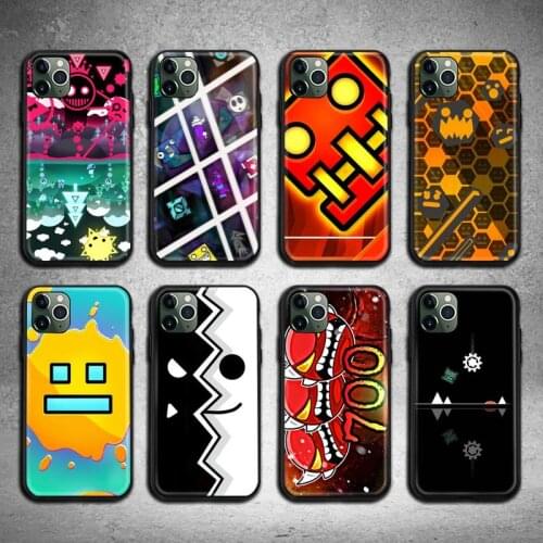 HOTCASHOP hot game Geometry Dash Phone Case for iphone 12 pro max mini 11 pro XS MAX 8 7 6 6S Plus X 5S SE 2020 XR case
