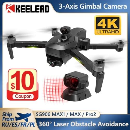 KEELEAD SG906 Pro Pro2 Drone Quadcopter with HD Camera 4K GPS 5G WIFI 2 3 Axis Anti Shake Gimbal Professional Brushless RC Dron