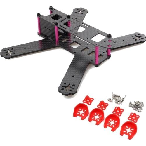 EBOYU(TM) QAV210 Mini 210mm 210 Pure Carbon Fiber Frame Kit with Motor Protection Cover Mount RC Quadcopter Frame Kit
