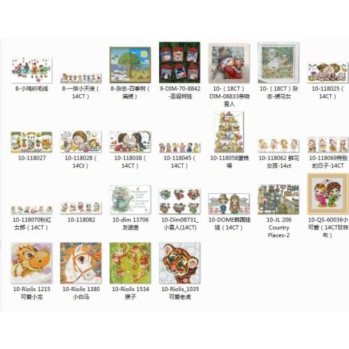 Top selling animals 2021 Counted Cross Stitch 11CT 14CT 18CT DIY Chinese Cross Stitch Kits Embroidery Needlework Sets