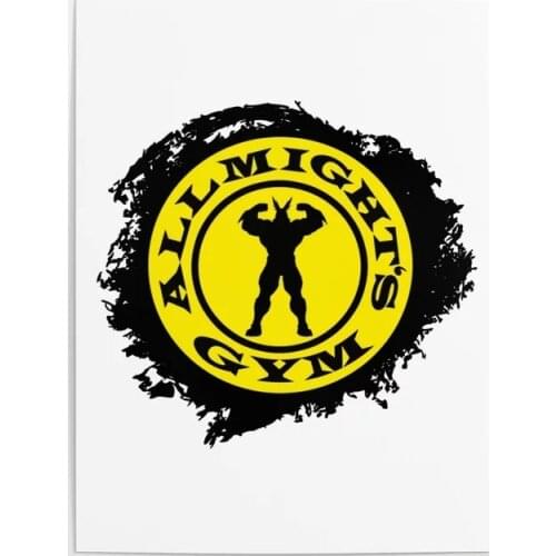 Canvas Prints Allmight Gym Painting Boku Wall Artwork Poster Modern For Living Room My Hero Academia Home Decor Modular Pictures