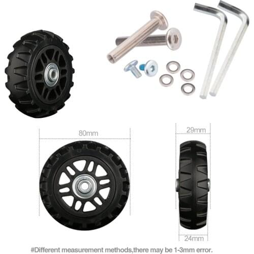 Luggage wheel accessories universal wheel boarding suitcase wheel caster wheel universal repair 20 inch 28 inch