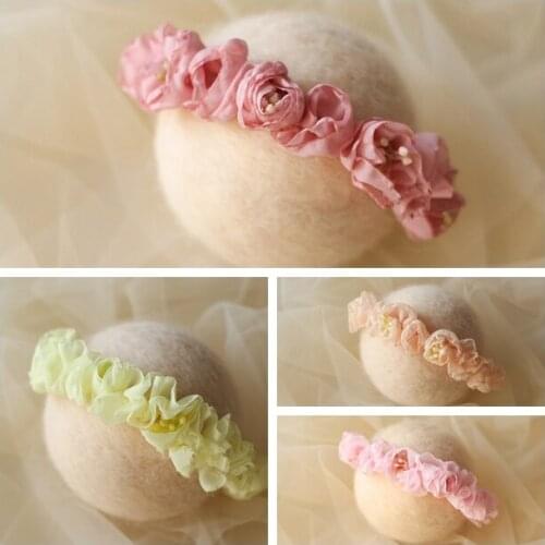 Lace garland - neonatal full moon photography headdress headband newborn baby girl headwears headbands