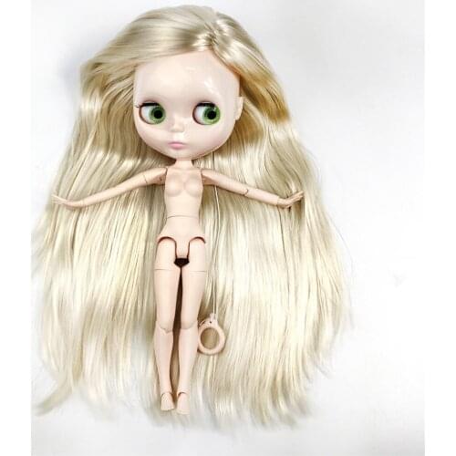 Factory Blyth Doll Straight hair white skin Blyth Dolls Joint nude Body DIY BJD toys Fashion toy for Girl Christmas Gift