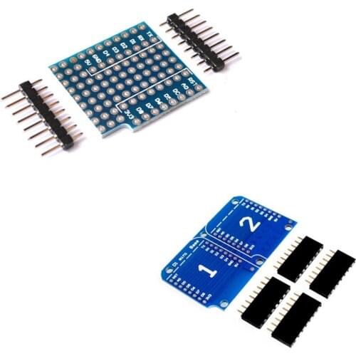 Breadboard Expansion Shield Pin Lithium battery/Double Socket Dual Base Shield For WeMos D1 Mini ESP8266 Diy D1 Expansion board
