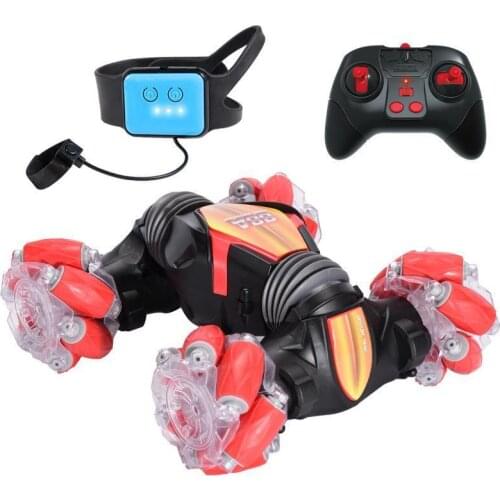 1:18 4WD Climbing And Twisting Car Gesture Sensor Control Induction Deformation Mini Stunt Rc Off-Road Vehicle Toy Double Side