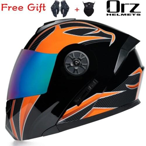 New Modular Motorcycle Helmets High Quality Flip Up Motorbike Abs Full Face Motorcycle Racing Helmet Dot Approved Cascos