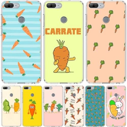 Carrot vegetable food Phone Case for Huawei Honor 10 9 20 7A 7X 8A 8S 8X 9X Lite Pro Y5 Y6 Y7 Y9S 2019 10i 20i Coque Cover