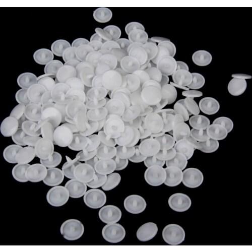 New Hot Sale Resin Snap Buttons Fasteners Poppers T3 10.7mm Pack of Approx.100 Sets White Sewing Acce for Cloth Diapers/Baby Bib