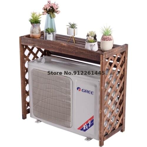 Air conditioner outer unit rack flower shelf decoration balcony outdoor outdoor host shielding air conditioner outer unit cover