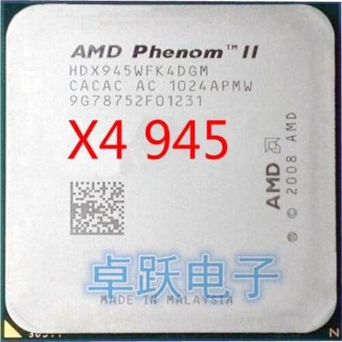 AMD Phenom II X4 945 CPU processor 3.0GHz Socket AM3 938-pin L3/6M Quad-CORE x4 945 free shipping