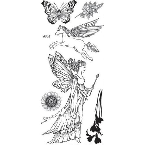 Fairy Transparent Clear Silicone Rubber Stamp Seal DIY Scrapbooking photo Album A0732
