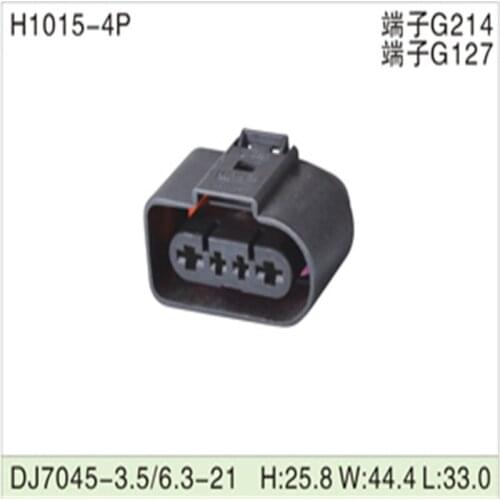 Free shipping 500pcs DJ7045-3.5/6.3-21 4Pin AMP Car Electrical Wire Connectors for VW,BMW,Audi,Toyota,NISSAN AND other