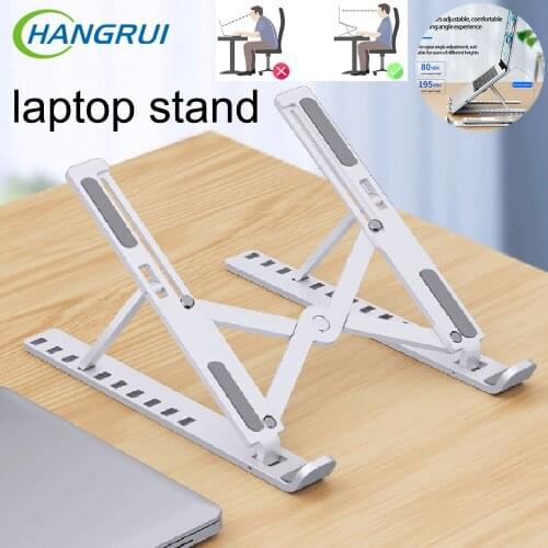 Adjustable Laptop Stand Cooling Stand Plastic Vertical Notebook Stand Foldable Tablet Stand Bracket Laptop Holder For MacBook