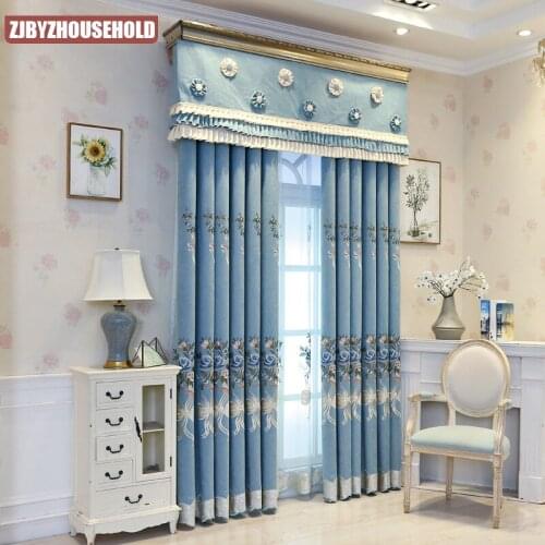 European-style Luxury High-end Atmospheric Velvet Curtains for Living Room Bedroom Study Blackout Curtain Customization